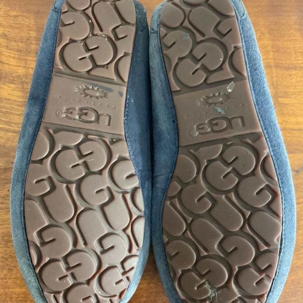 UGG Women's Dakota Slate Blue Suede Slippers Moccasins 5612 Shoes Size 8 - Picture 7 of 7